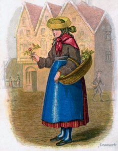 Mulher dinamarquesa que vende flores, 1809.