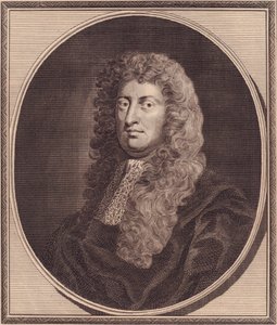 Retrato do político inglês William Russell, Lord Russell (1639-1683), gravura em cobre de John Goldar (1729-1795) de pintura de G Kneller de John Ward Dunsmore