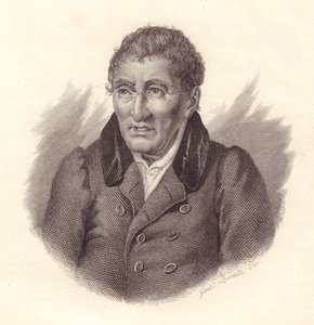 Retrato do poeta italiano Jacopo Vittorelli (1749-1835), gravura em cobre de Bonatti de John Ward Dunsmore