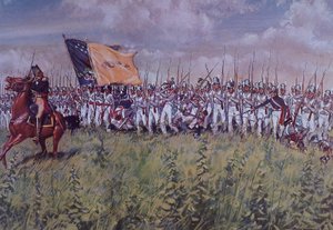 A Batalha de Chippawa (cor litho) de John Ward Dunsmore