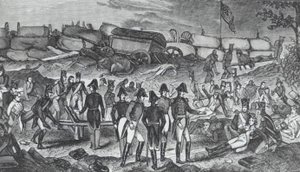 Soldados feridos na sequência da Batalha de Nova Orleans (gravação) de John Ward Dunsmore