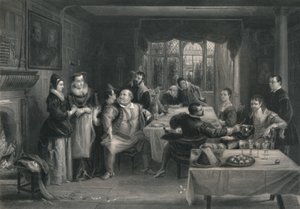 Falstaff e seus amigos As Alegres Esposas de Windsor, c1870 de W. Greatbatch