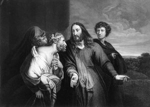 Jesus disse: Não foram dez os limpos Onde estão os nove, meados do século XIX.