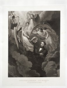 Abraham Lincoln, o mártir, vitorioso, gravado por John Sartain (1808-97), c.1866 de W. H. Hermans
