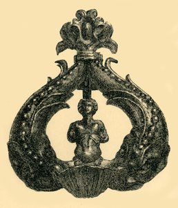Aldrava de porta de bronze, c1550-1600, 1881. de W. Harbutt