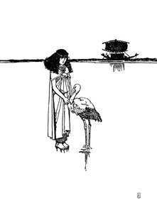 Colocou o circuito dourado em volta do pescoço, c1930 de William Heath Robinson