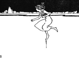 Ela correu o mais rápido que pôde, c1930 de William Heath Robinson