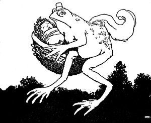 Esta é apenas a esposa do meu filho, disse o sapo, c1930 de William Heath Robinson