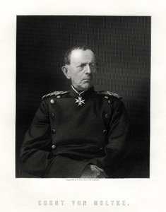 Conde von Moltke, 1800-1891, famoso marechal de campo alemão, século XIX