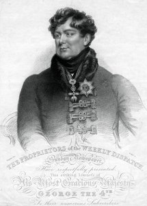 George IV, rei do Reino Unido e Hanover, século XIX. de W. Holl