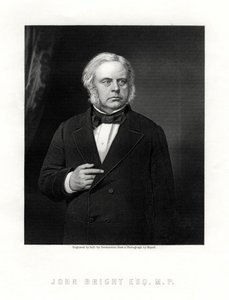 John Bright, estadista radical e liberal britânico, século XIX. de W. Holl
