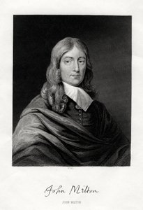 John Milton, poeta inglês, século XIX de W. Holl