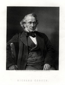 Richard Cobden, fabricante britânico, estadista Radical e Liberal, século XIX. de W. Holl