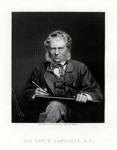 Sir Edwin Henry Landseer 1802-1873, pintor britânico, século XIX de W. Holl