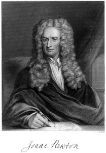 Sir Isaac Newton, matemático inglês, astrônomo e físico, século XIX.