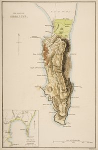 A rocha de gibraltar de W Hughes