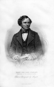 Edward Henry Stanley, 15º Conde de Derby, 1826-1893, estadista britânico, século XIX.