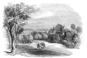 Schloss Rosenau, perto de Coburg - do desenho de Sua Alteza Real o Príncipe Alberto, 1845.