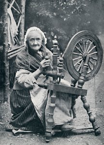 Uma velha irlandesa em sua roda giratória, 1912