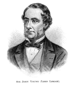 John Young, 1º Barão Lisgar, Governador de Nova Gales do Sul, 1886.