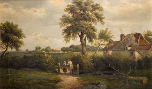 Cottage Scene, Marston Green, 1870. de W P Cartwright