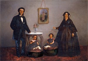 Retrato de família, ca. 1855 de W. Penny