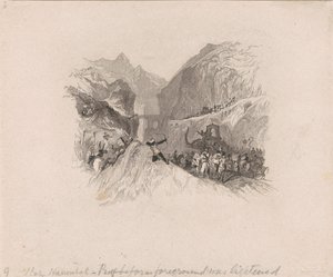 Hannibal passando os Alpes (vinheta)