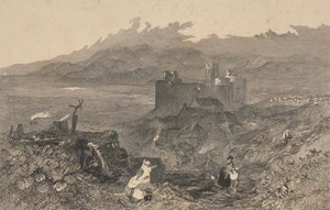 Castelo de Harlech, País de Gales do Norte de W. R. Smith