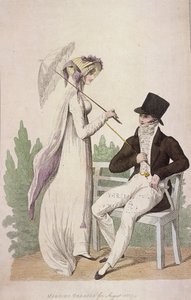 Vestidos matinais para Agosto de 1807