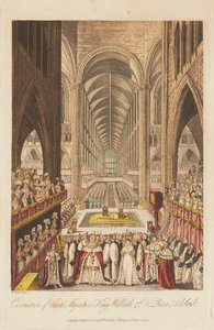 A coroação do rei William IV e da rainha Adelaide de W. Read