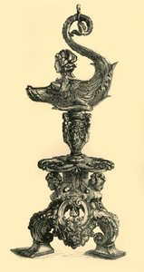 Lâmpada em forma de Esfinge Sea Creature, c1510-1530, 1881. de W. W. McCarty