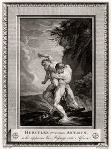 Hércules supera Anteu, que se opõe à sua passagem pela África, 1775