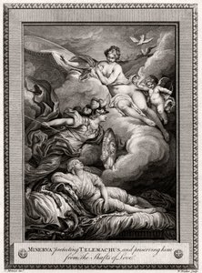 Minerva protegendo Telêmaco e preservando-o das Barreiras do Amor, 1775.