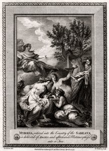 Myrrha, aposentada no país dos Sabeans, é entregue por Adonis ..., 1775