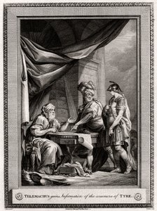 Telêmaco ganha Informação do comércio de Tiro, 1775 de W. Walker