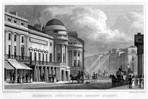 Instituição Harmônica, Regent Street, 1828.