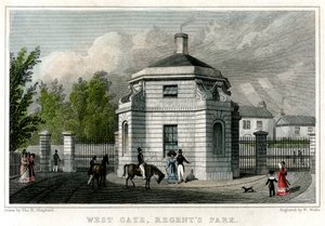 West Gate, Regents Park, Londres, século XIX.