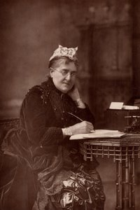 "Elizabeth Lynn Linton (1822-1898) romancista, escritora, jornalista inglesa e defensora dos direitos das mulheres. (woodburytype)
