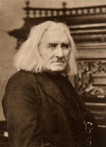 Franz Liszt (1811-1886) pianista e compositor húngaro em idade avançada. Fotogravura segundo uma fotografia de W & D Downey, Londres (fotogravura)