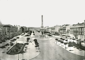 Praça dos Restauradores, Lisboa, Portugal, 1895.