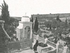 O Jardim do Getsêmani, Jerusalém, Palestina, 1895. de W and S Ltd