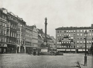 Karolinenplatz, Munique, Alemanha, 1895. de W and S Ltd