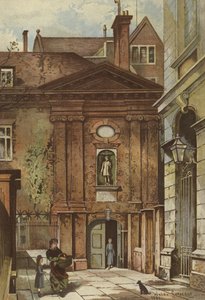 Gateway, Hospital de Cristo, Newgate Street, Cidade (chromolitho) de Waldo Sargeant