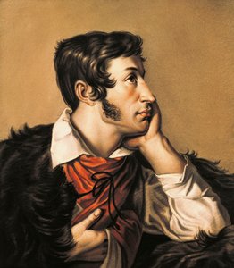 Retrato do poeta polaco Adam Mickiewicz de Walenty Wankowicz