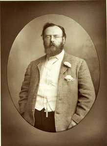 Retrato de Robert Buchanan (1841-1901) (foto a p/b) de Walery Rzewuski