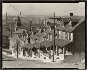Casas para duas famílias em Bethlehem, Pensilvânia de Walker Evans