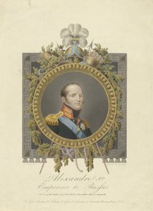 Retrato do czar Alexandre I da Rússia de Walraad Nieuwhoff