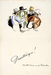 Saudações de Natal de 1931 de Walt Kuhn