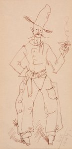 Cowboy a fumar de Walt Kuhn