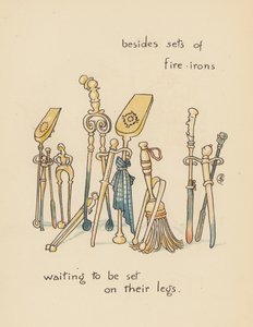 Ilustração para Legends for Lionel de Walter Crane (litografia a cores) de Walter (after) Crane